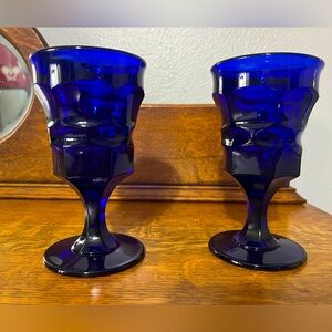 Viking cobalt goblets